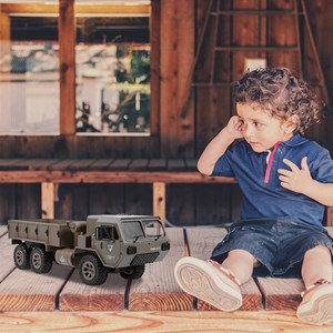 ماشین کنترلی شارژی آفرود مدل GoolRC Fayee RC Military Truck, 2.4GHz_اسباب بازی